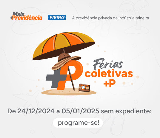 Equipe +P irá entrar de férias coletivas: de 24/12/2024 a 05/01/2025 sem expediente